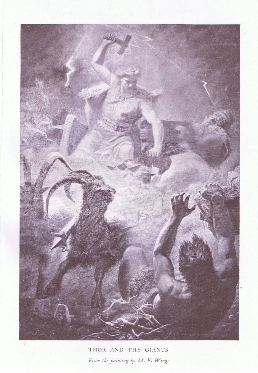 Thor en de reuzen door Mårten Eskil Winge