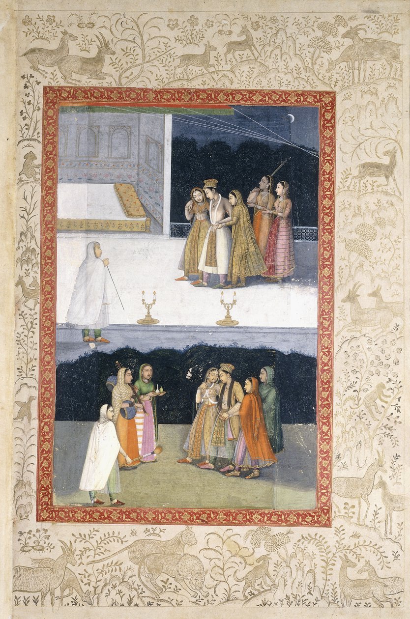 Een vermoeide jeugd, c.1720 door Mughal School