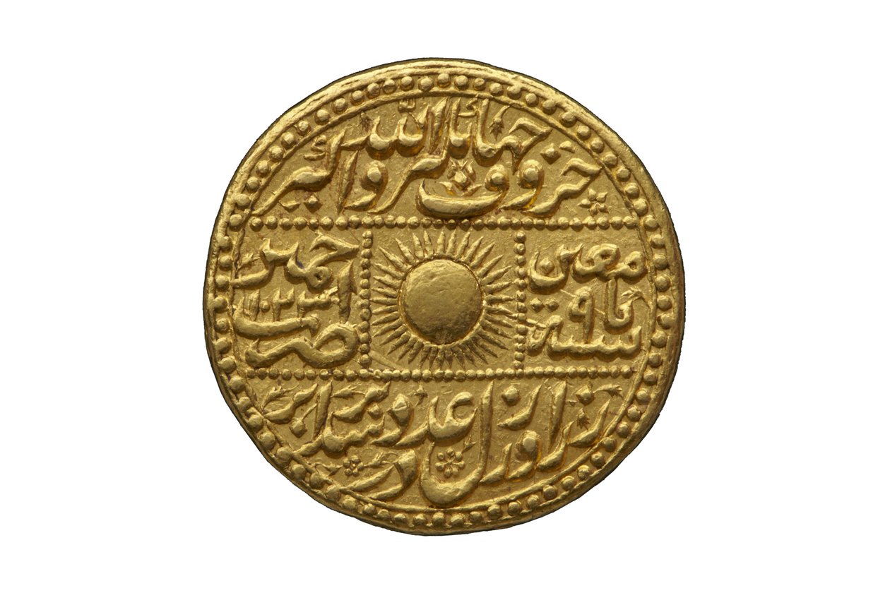 Mughal munt (goud) door Mughal School