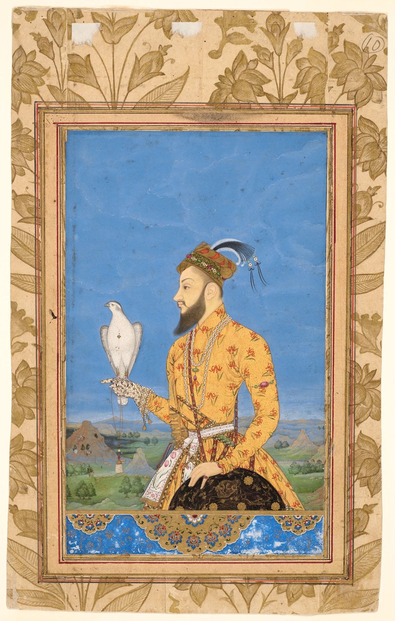 Portret van prins Azam Shah door Mughal School
