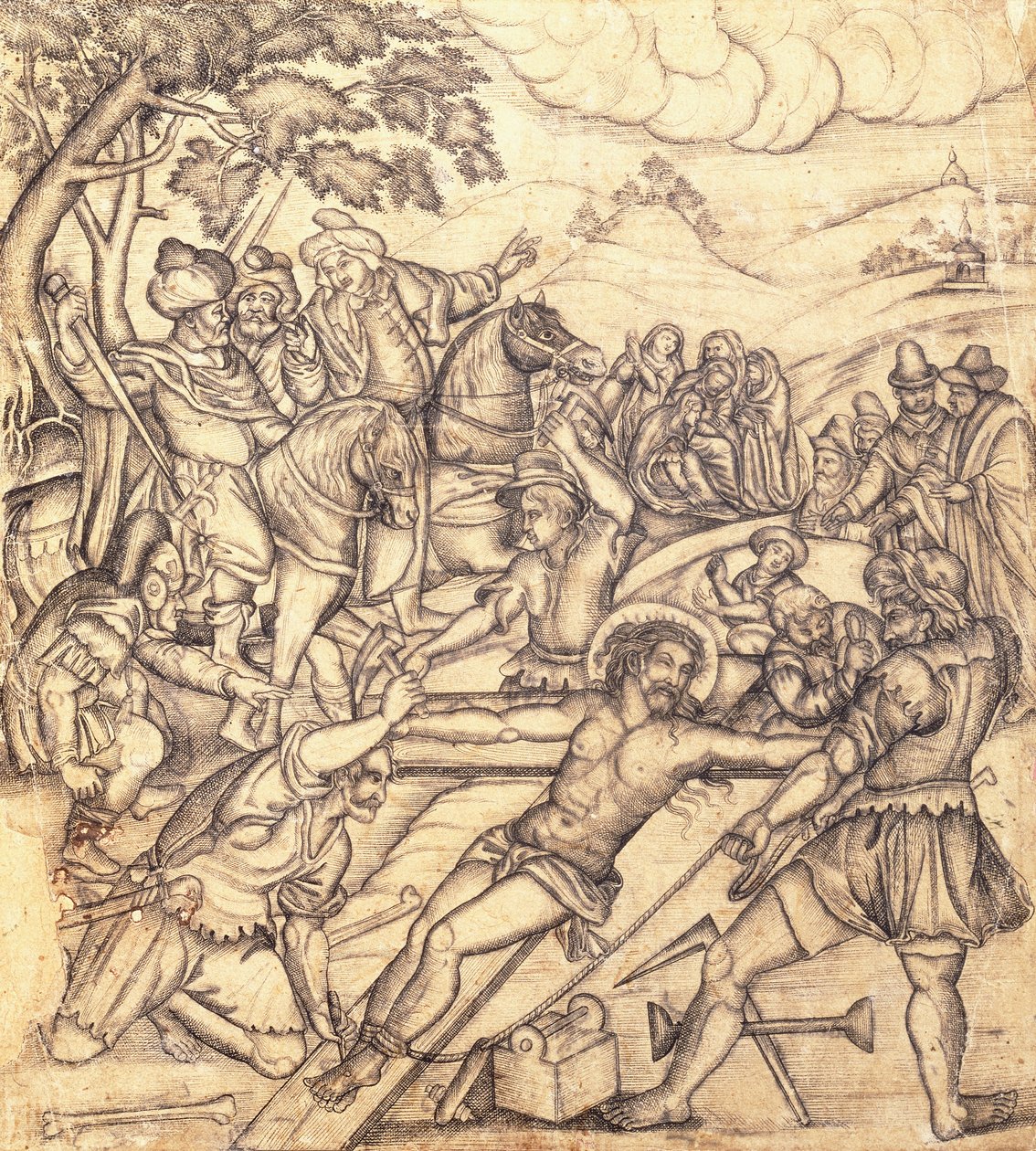 De kruisiging (ca. 1650) door Mughal School
