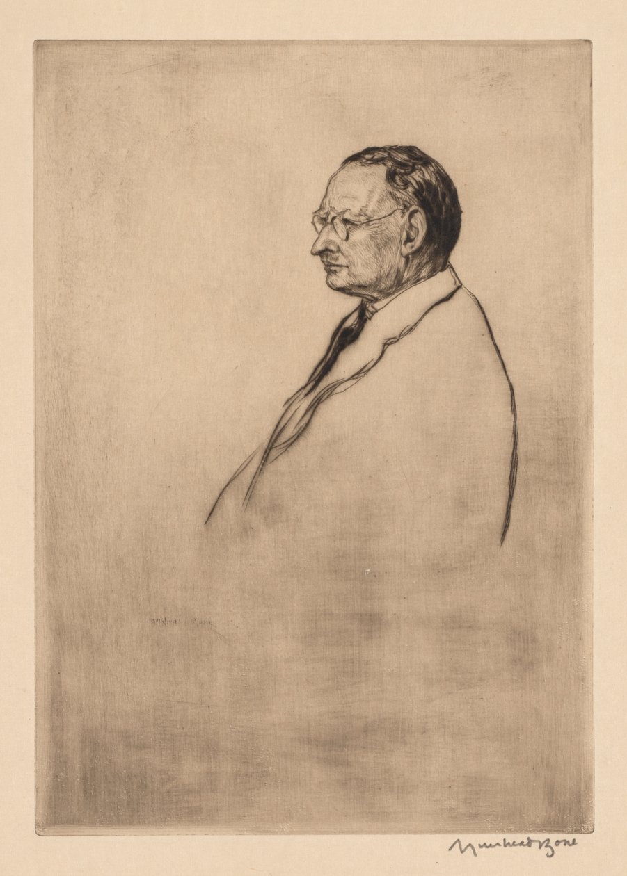 John Robertson, J. P., Dundee door Muirhead Bone