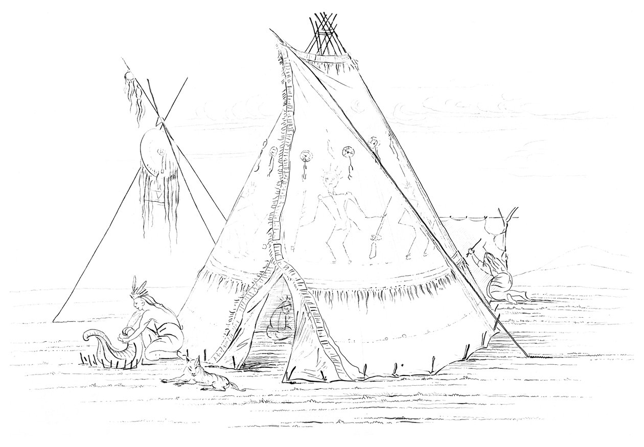 Teepee, 1841 door Myers and Co