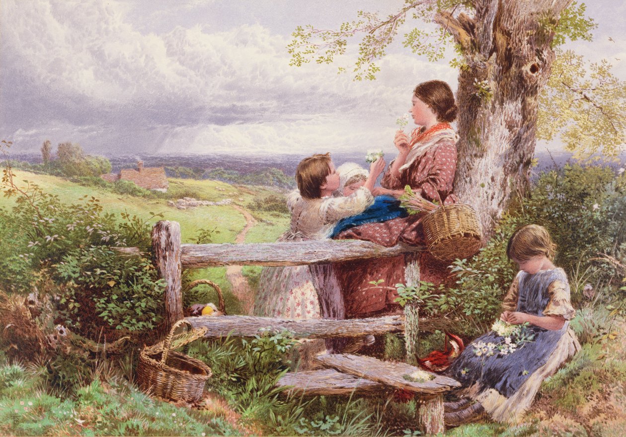De rustieke stijl door Myles Birket Foster