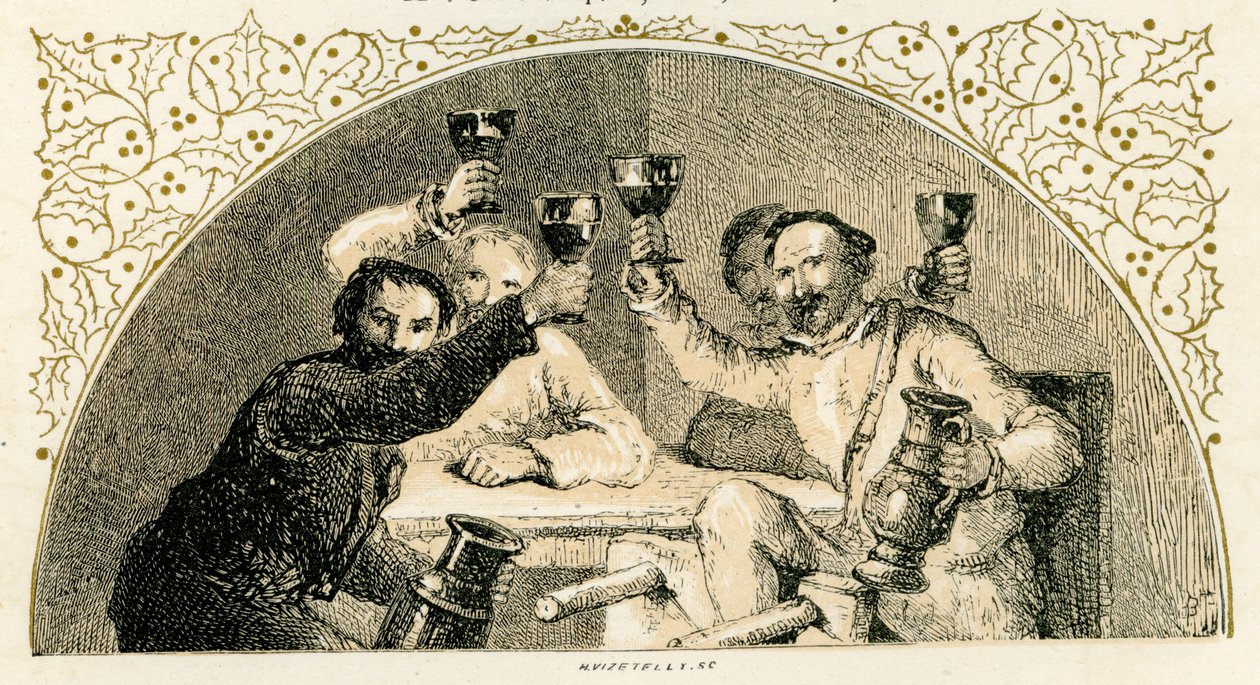 Kerstlied ter ere van bier door Myles Birket Foster