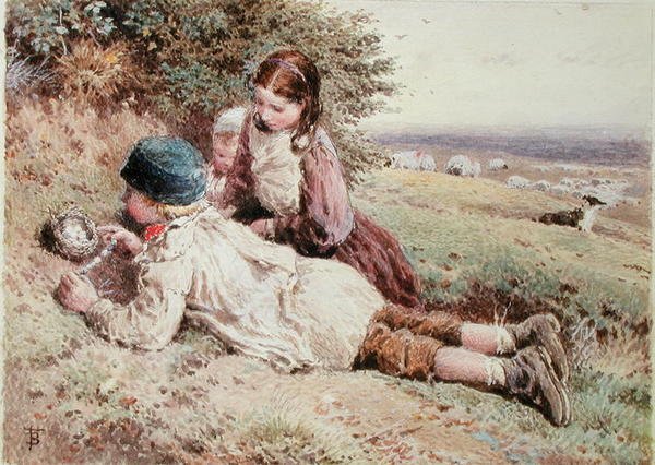 Vogeleieren Verzamelen door Myles Birket Foster