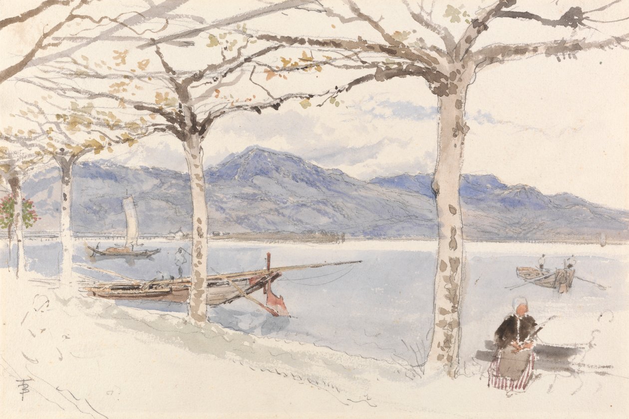 Lago Maggiore, Italië door Myles Birket Foster