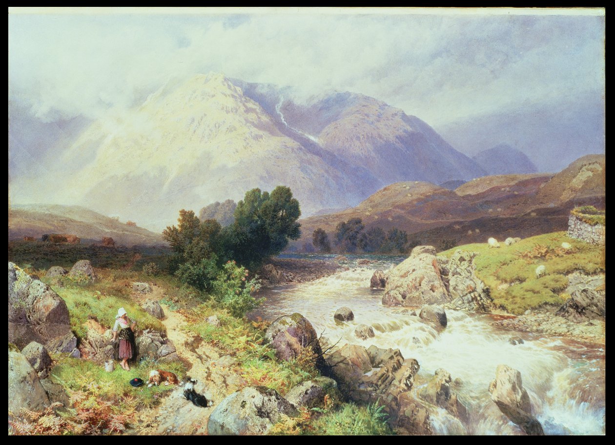 De Hooglanden, nabij Argyle door Myles Birket Foster