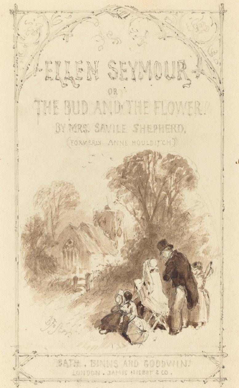 Titelpagina voor "Ellen Seymour" door Myles Birket Foster