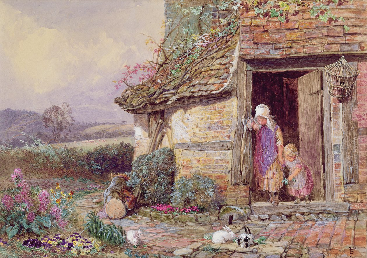 Onbekend Schilderij door Myles Birket Foster