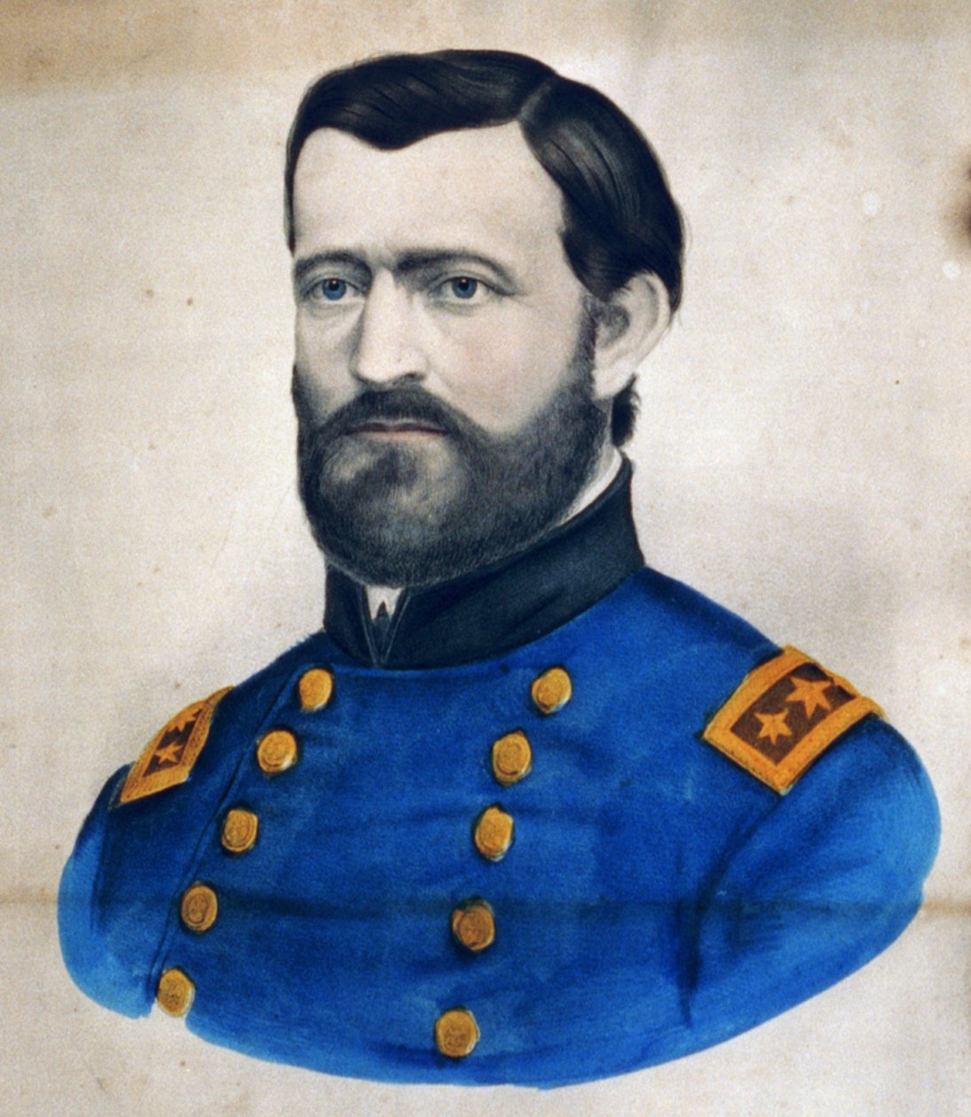 Luitenant Generaal Ulysses S. Grant, 1880 door N. and Ives, J.M. Currier