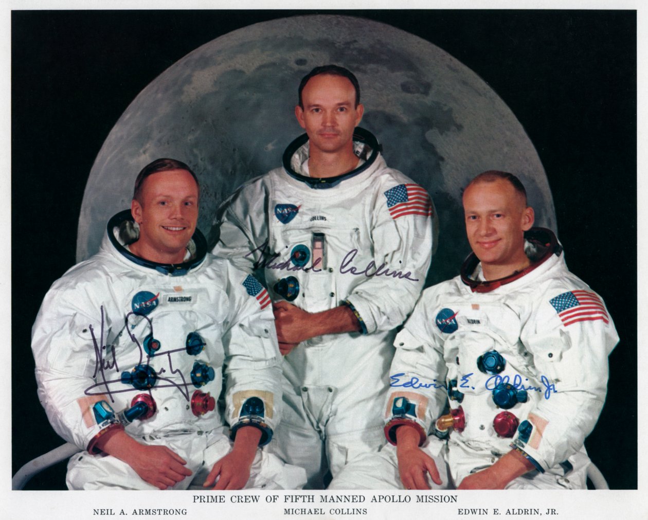 De bemanning van Apollo 11, 1969 door NASA Images