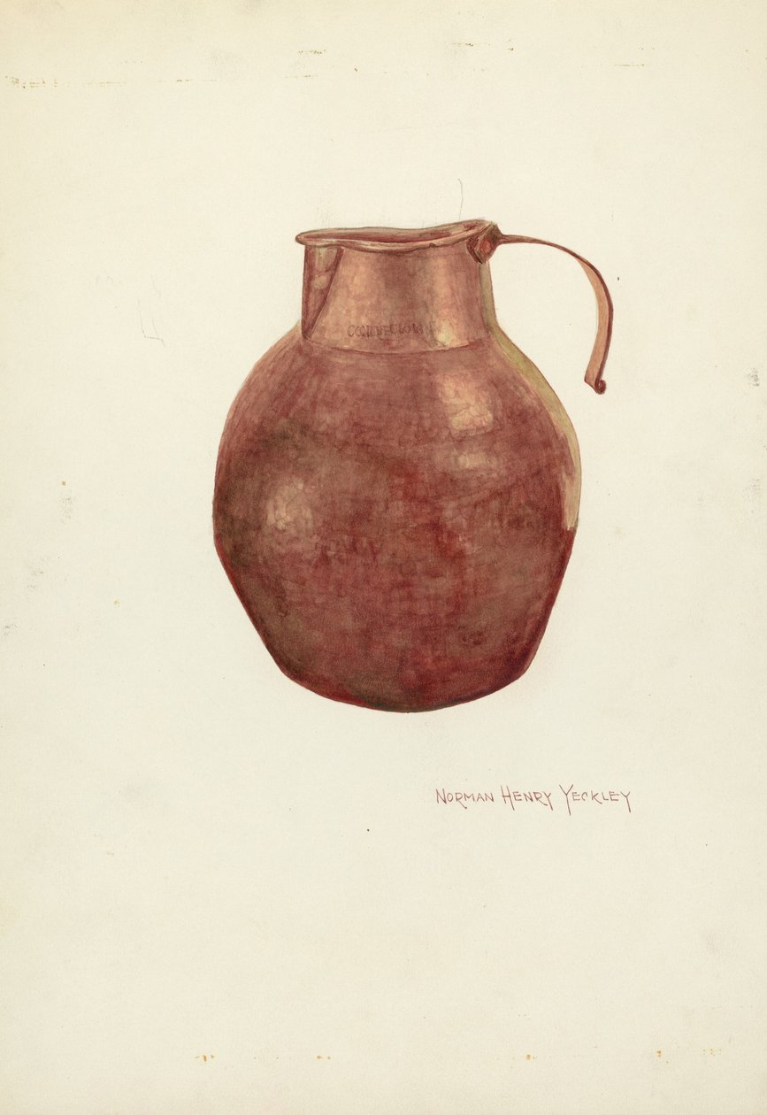 Koperen kan door N.H. Yeckley