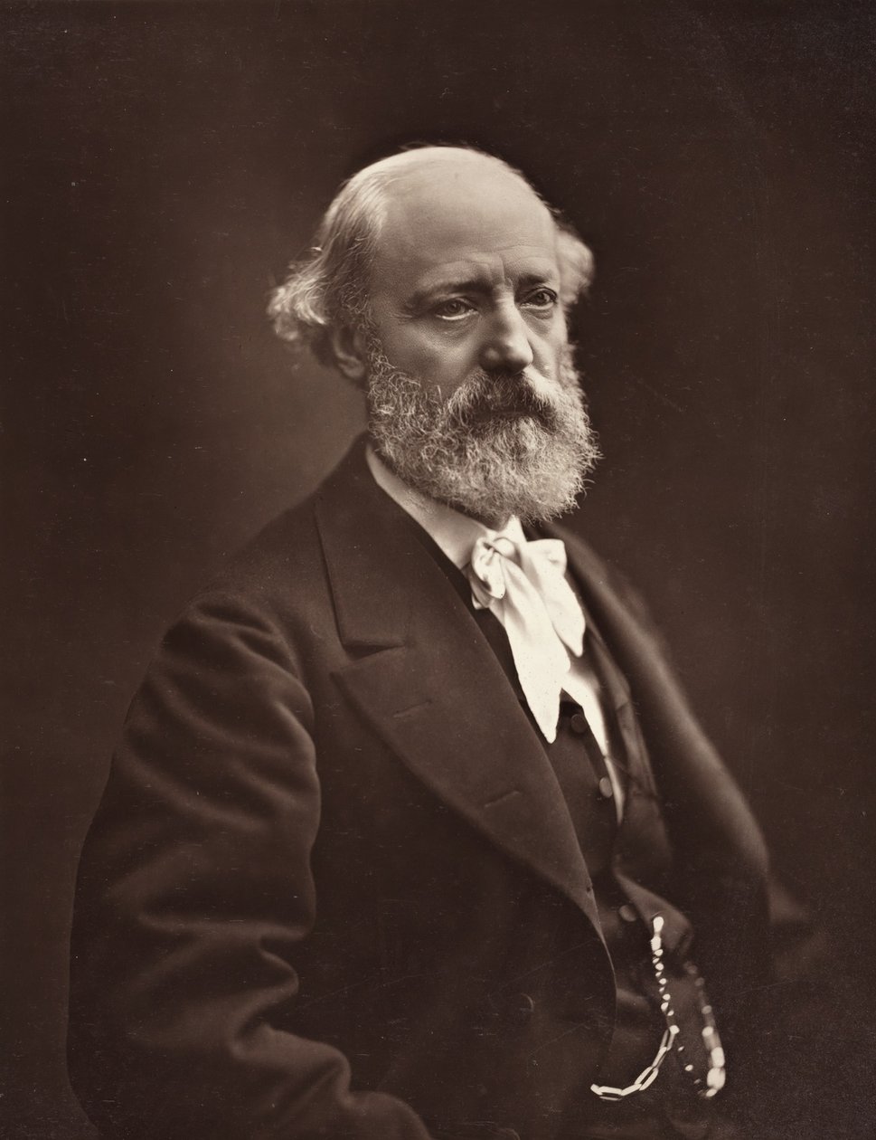 Eugène Viollet-Le-Duc Franse architect, 1814-1879, 1878 door Nadar