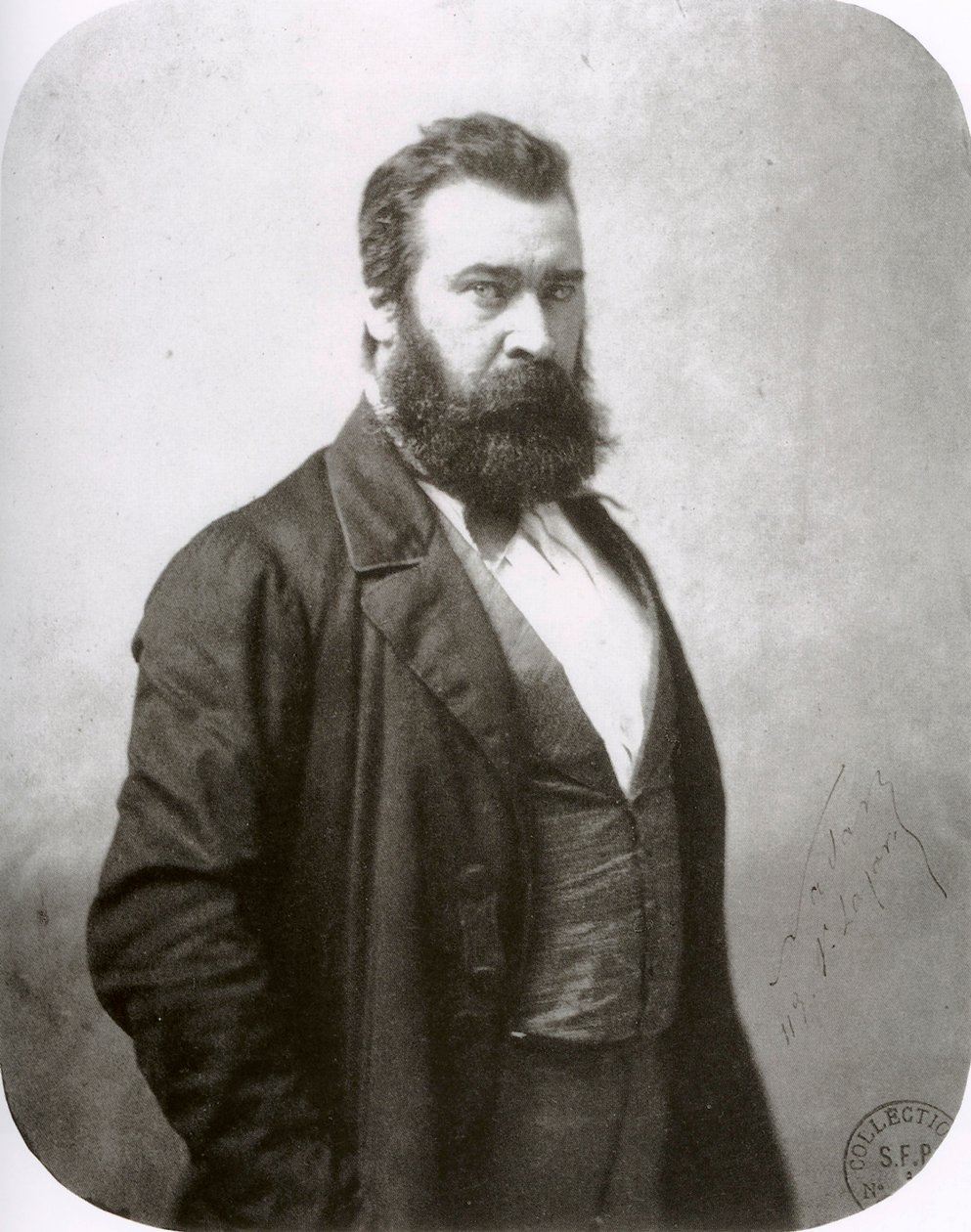Jean-François Millet, Franse schilder, ca. 1860s door Nadar