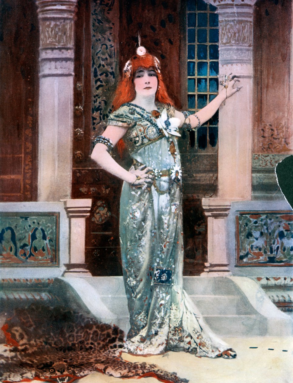 Sarah Bernhardt als Isolde, ca. 1902 door Nadar