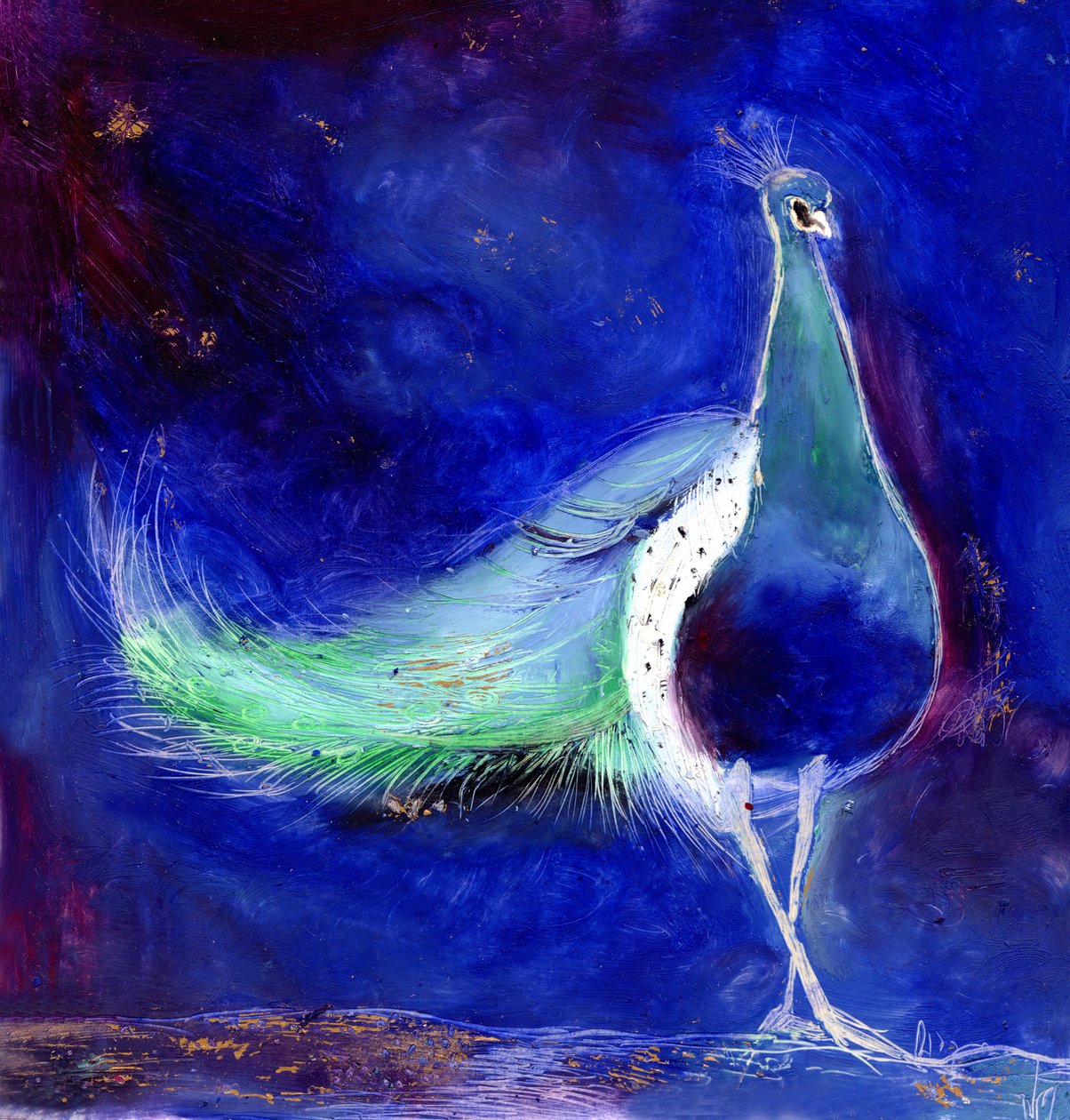Pauwblauw, 2013 door Nancy Moniz Charalambous