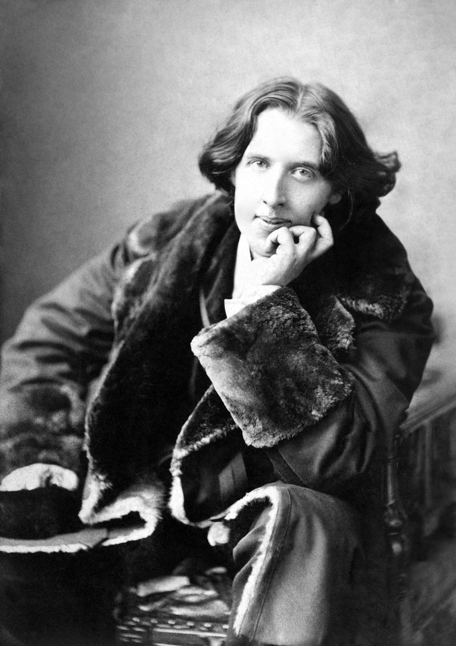 Oscar Wilde in zijn favoriete jas, 1882 door Napoleon Sarony