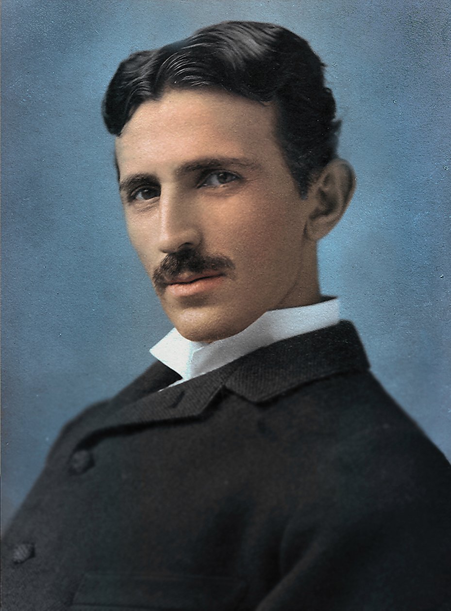 Portret van Nikola Tesla, 1890 door Napoleon Sarony