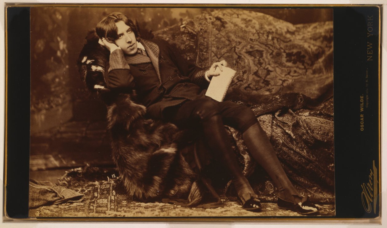 Portret van Oscar Wilde, ca. 1822 door Napoleon Sarony