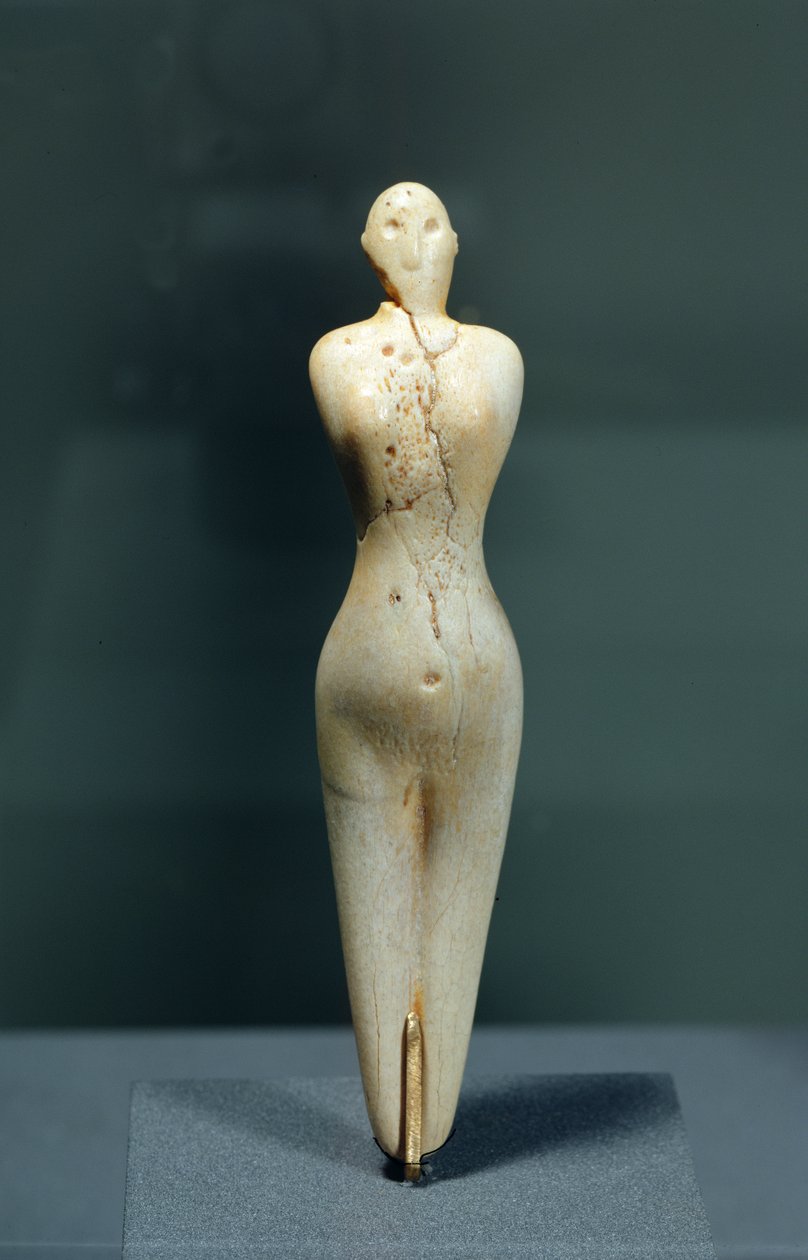 Vrouwelijke figurine door Naqada I Period Egyptian