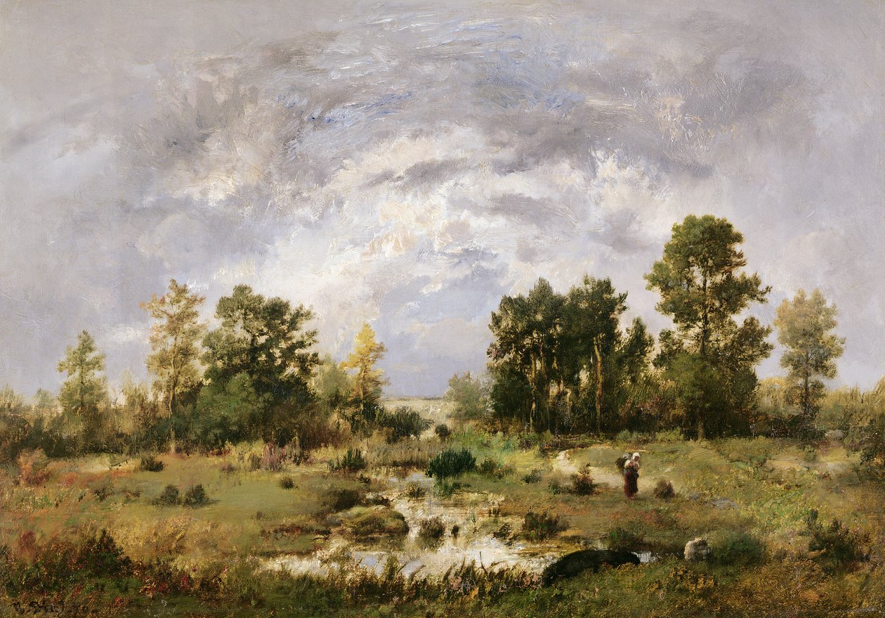 Bosrijk Landschap, 1870 door Narcisse Virgile Diaz de la Peña