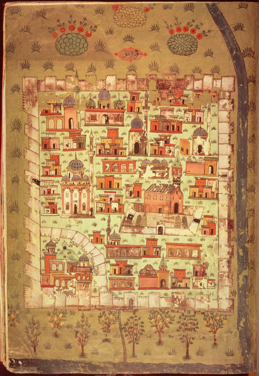 IUK T.5964 Uitzicht op Diyarbakir door Nasuh Al Silahi