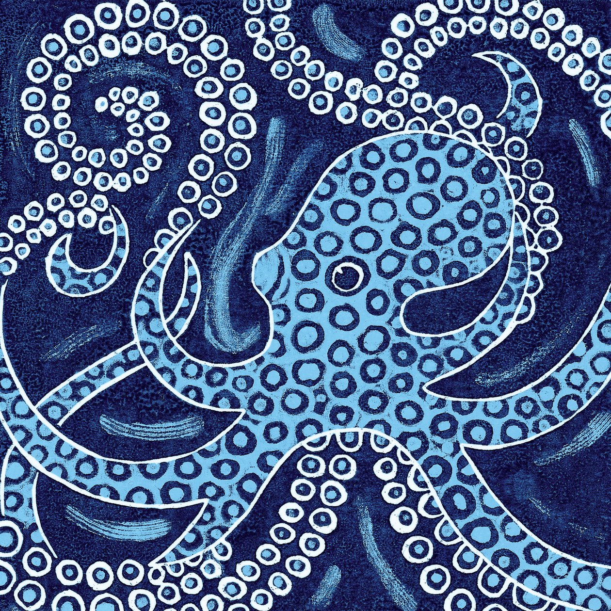 Blauwringige octopus door Nat Morley