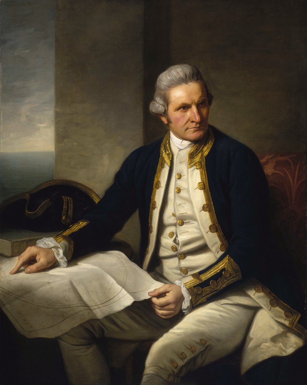 Kapitein James Cook door Nathaniel Dance Holland