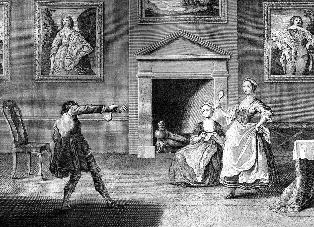Battledore en Shuttlecock, 1743 door Nathaniel Parr