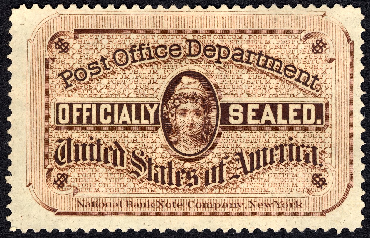 Postzegel, 1877 door National Bank Note Company