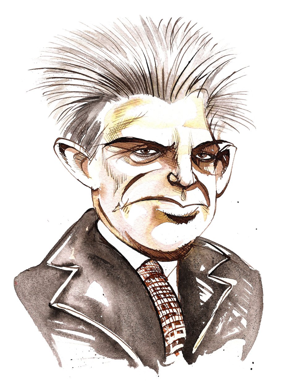 Carl Nielsen, karikatuur door Neale Osborne