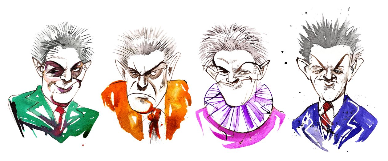 Carl Nielsen, karikatuur door Neale Osborne