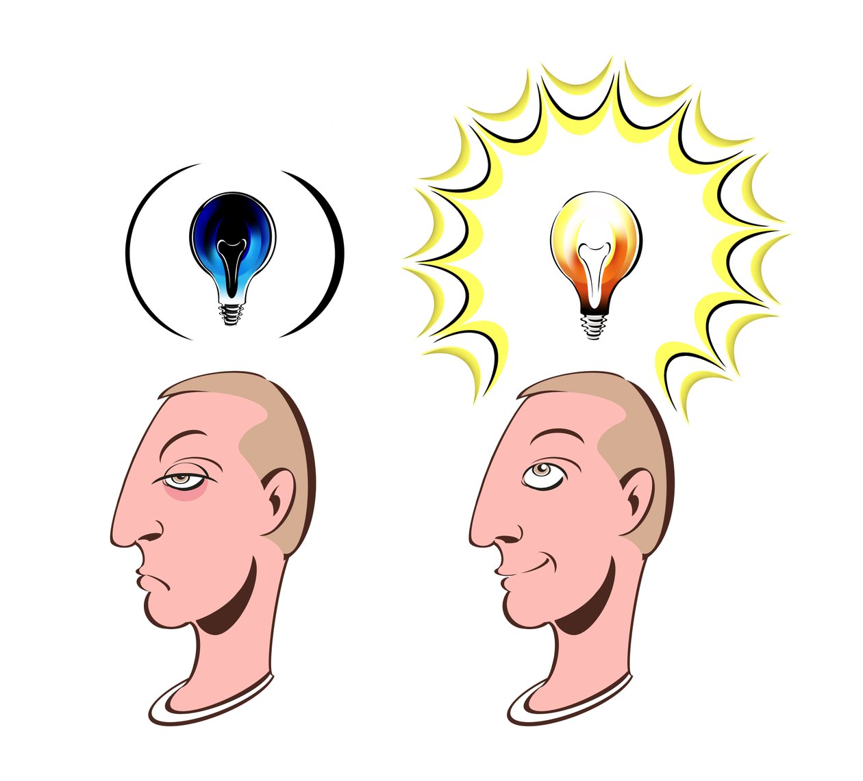 Idee gloeilamp - illustratie door Neale Osborne