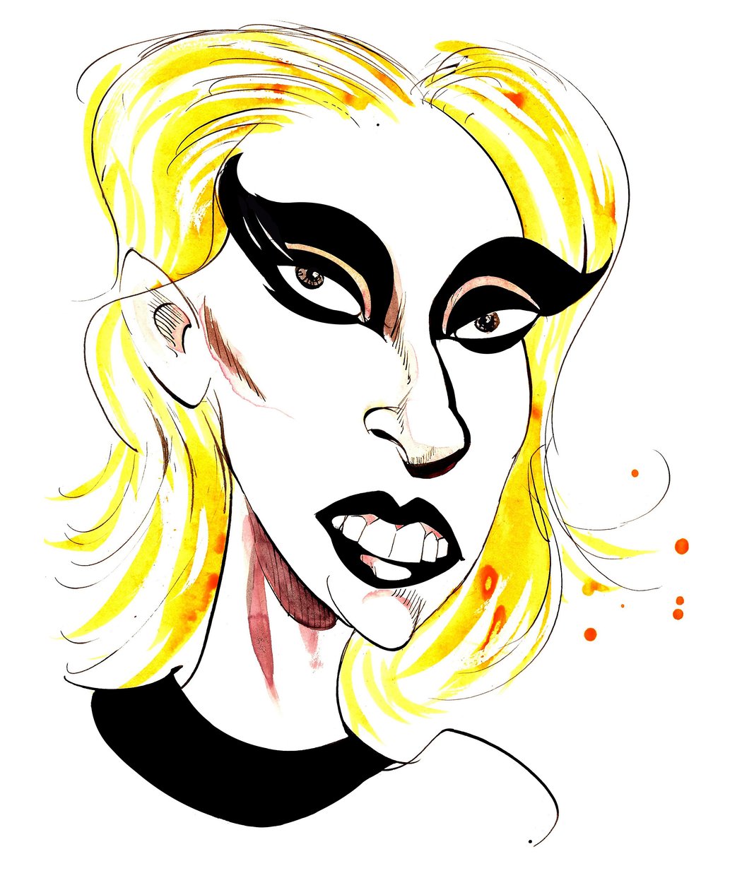 Lady Gaga - karikatuur door Neale Osborne