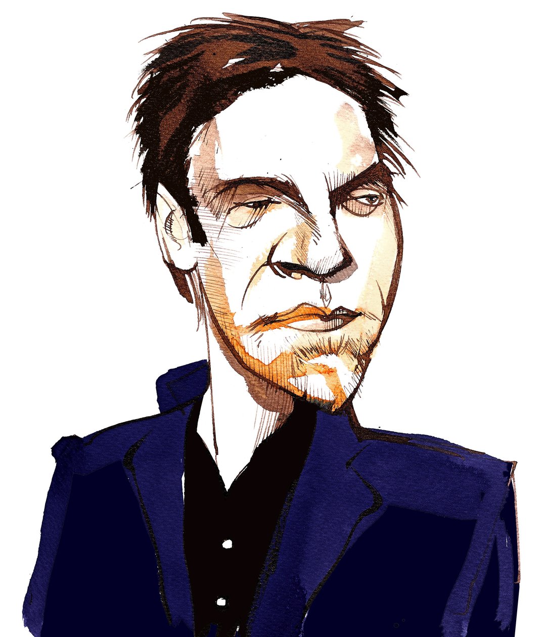 Leif Ove Andsnes, karikatuur door Neale Osborne