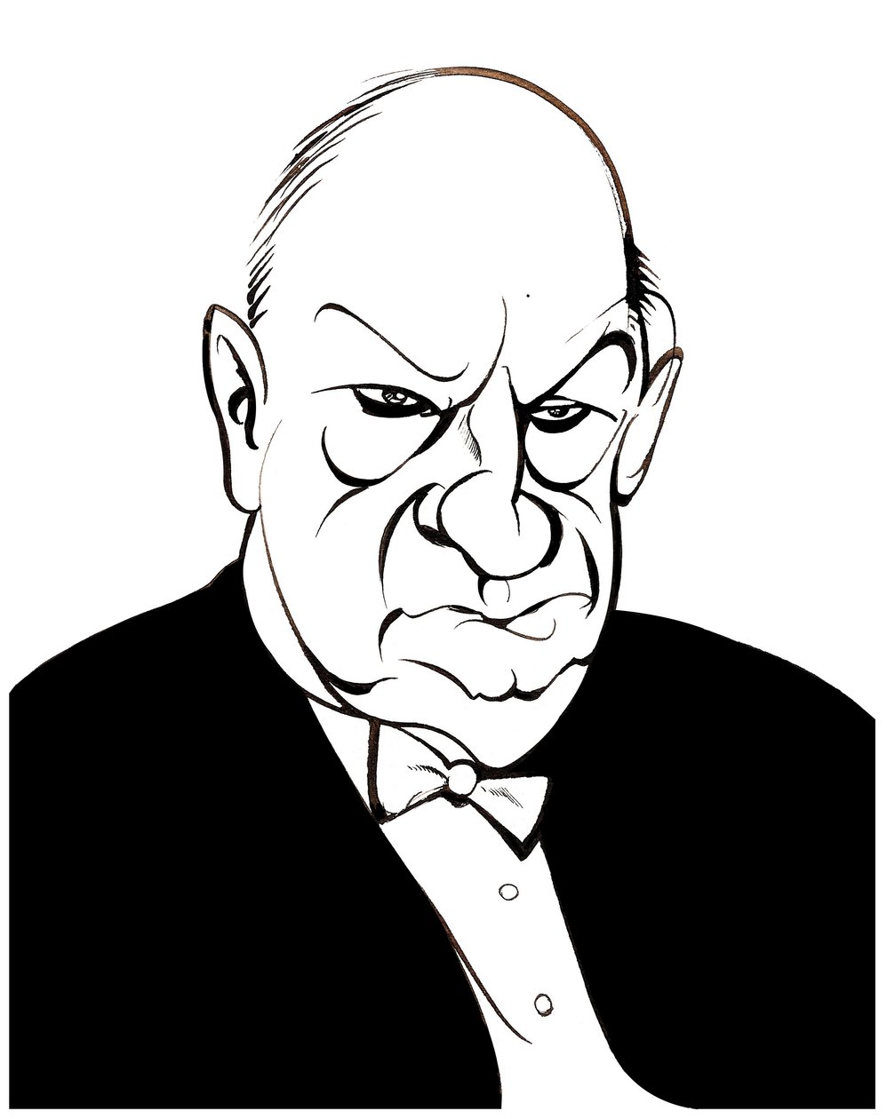 Paul Hindemith - karikatuur door Neale Osborne