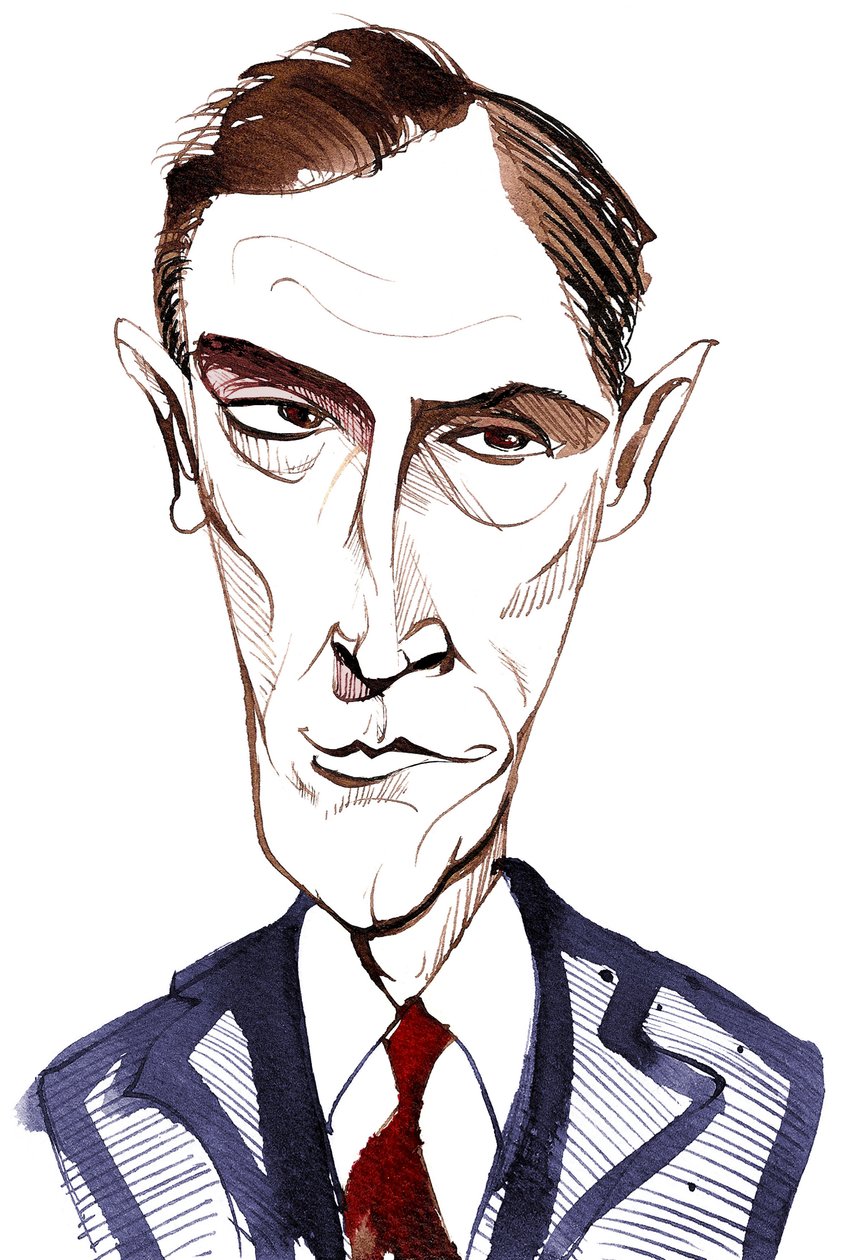 Rob Brydon, Welshe komische acteur, presentator, televisiehost en imitator; karikatuur door Neale Osborne