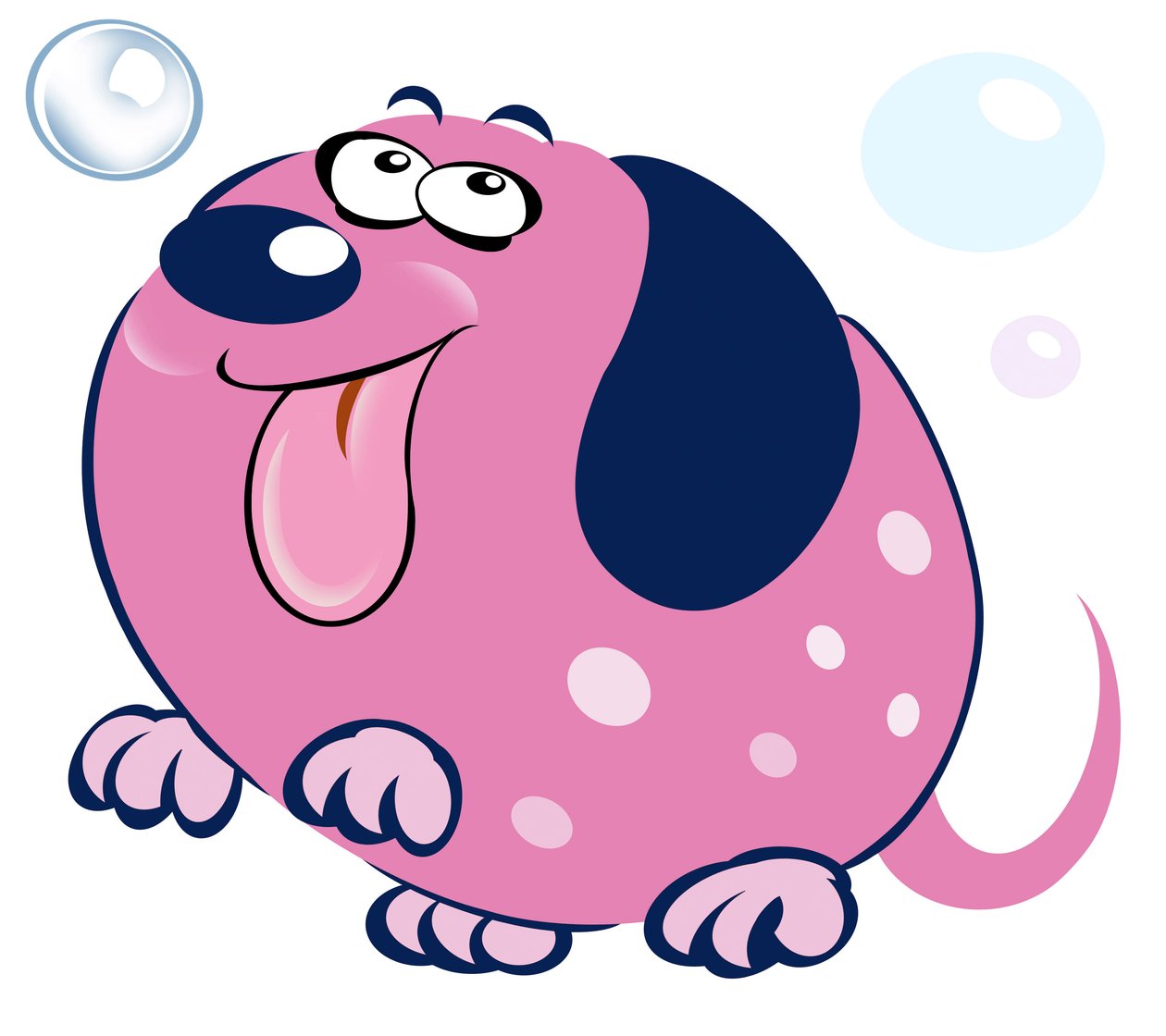 Bubbly Dog - karikatuur door Neale Osborne