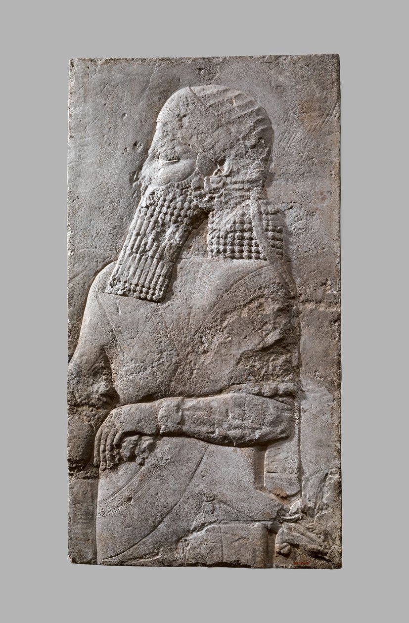 Assyrische kroonprins, ca. 704-681 v.Chr. door Neo Assyrian