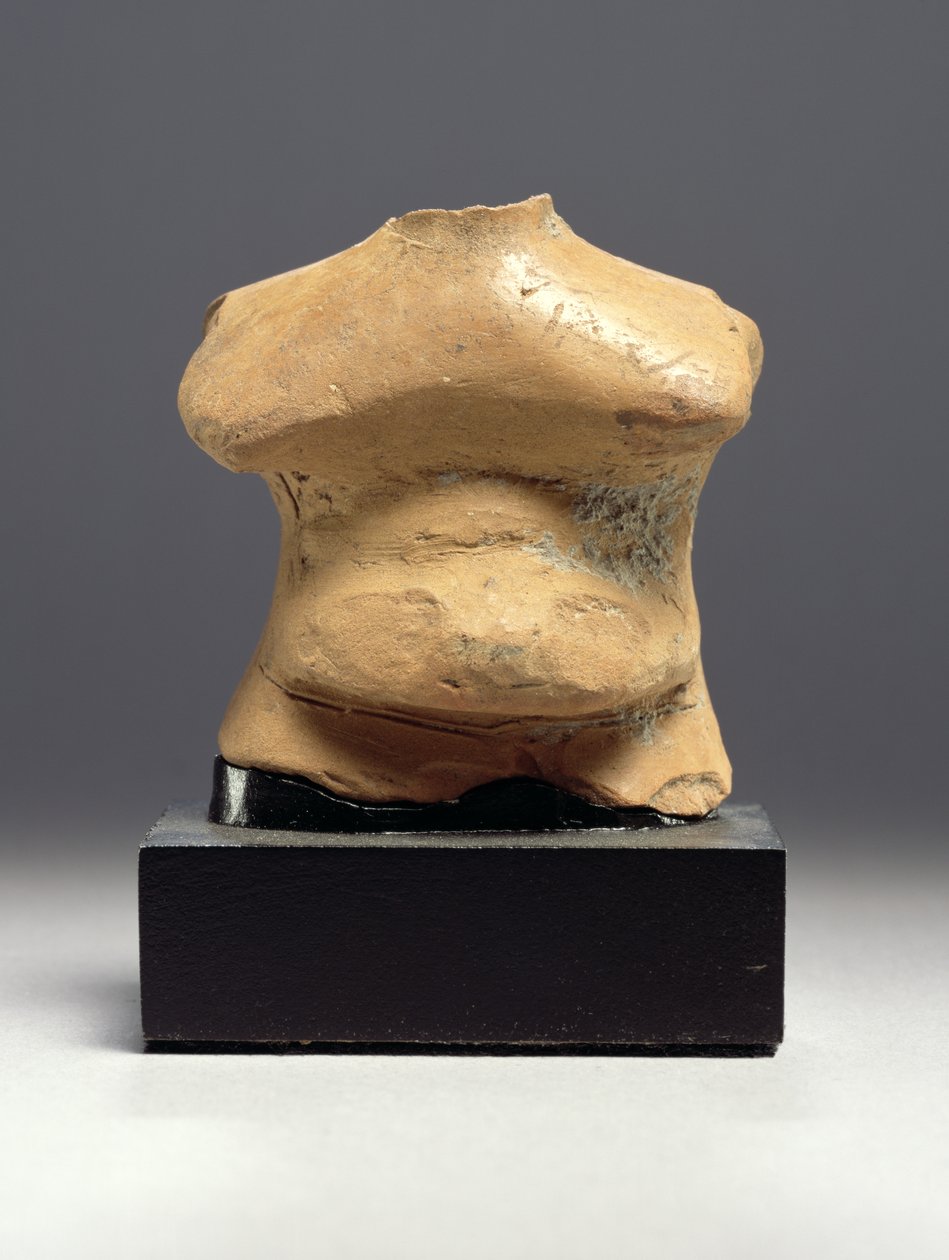 Fragmentarisch figuur, Thessalisch, ca. 6000 v.Chr. door Neolithic