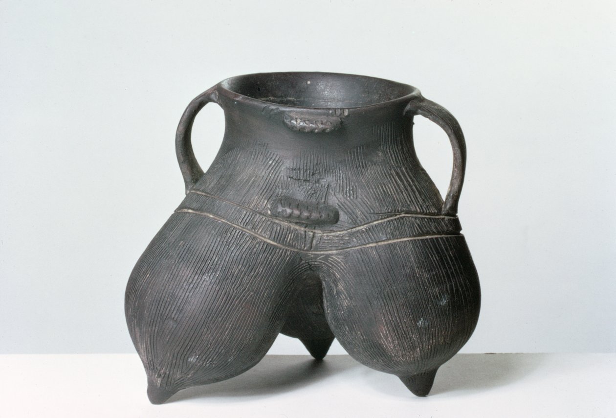 Driepootvat, Lung-shan cultuur, ca. 2000 v.Chr. door Neolithic