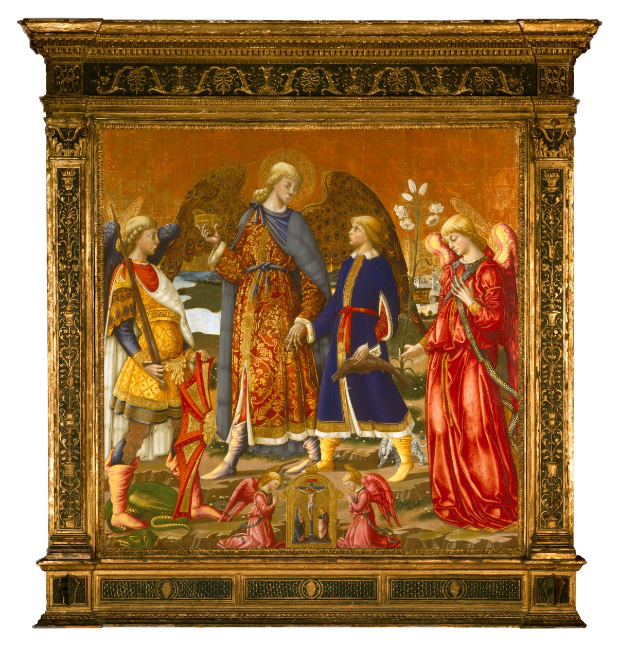 Tobias en Drie Aartsengelen, 1471 door Neri di Bicci