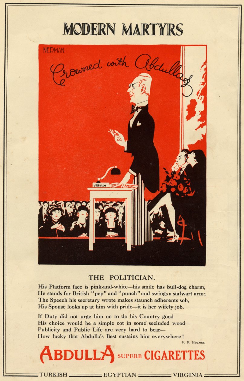 Abdulla-sigaretten, 1927 door Nerman