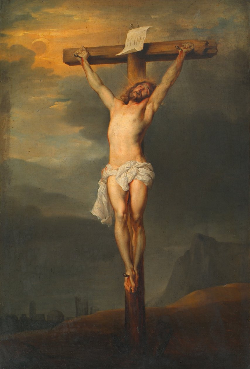 Christus aan het kruis door Leopold Blonder