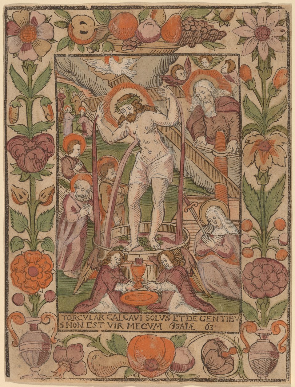 Christus in de Wijnpers door Netherlandish 16th Century