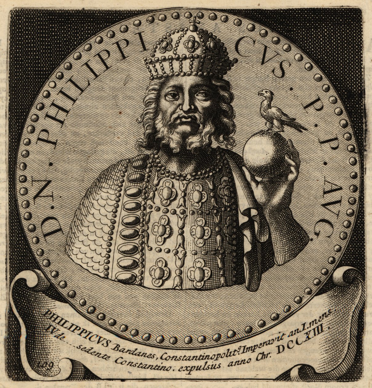 Byzantijnse keizer Philippikos door Netherlandish School