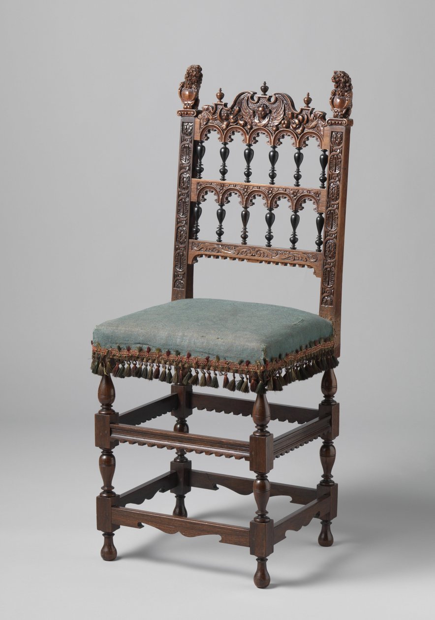 Gesneden stoel, c. 1620-50 door Netherlandish School