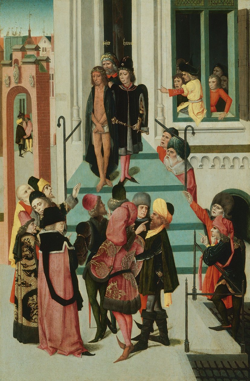Christus voorgesteld aan de mensen door Netherlandish School