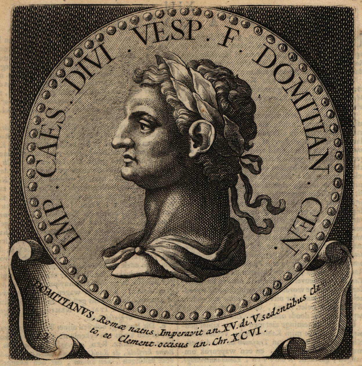 Portret van Romeinse keizer Domitianus door Netherlandish School
